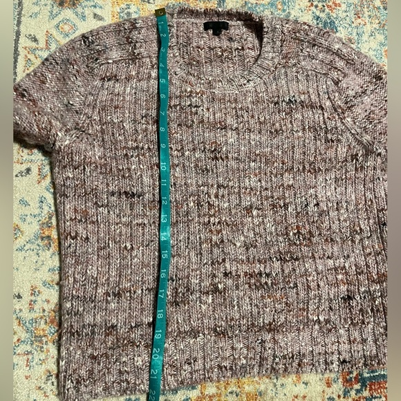 JCrew heather purple wool-alpaca-silk crewneck sweater - Picture 9 of 10